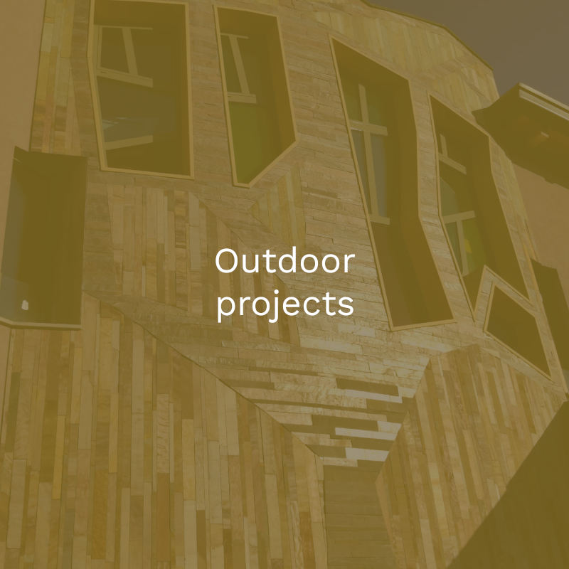 Outdoor projects button off